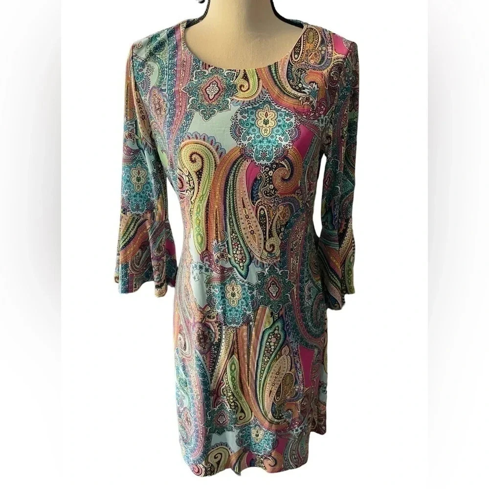 Tommy Hilfiger Multicolor Paisley Shift Dress
